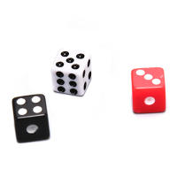 50Pcs Dados De Acrílico Blancos/Negros/Rojos Juego De Entretenimiento Y Bebida Tablero Decisor Plástico Juego De Dados Para Videojuegos - details 1