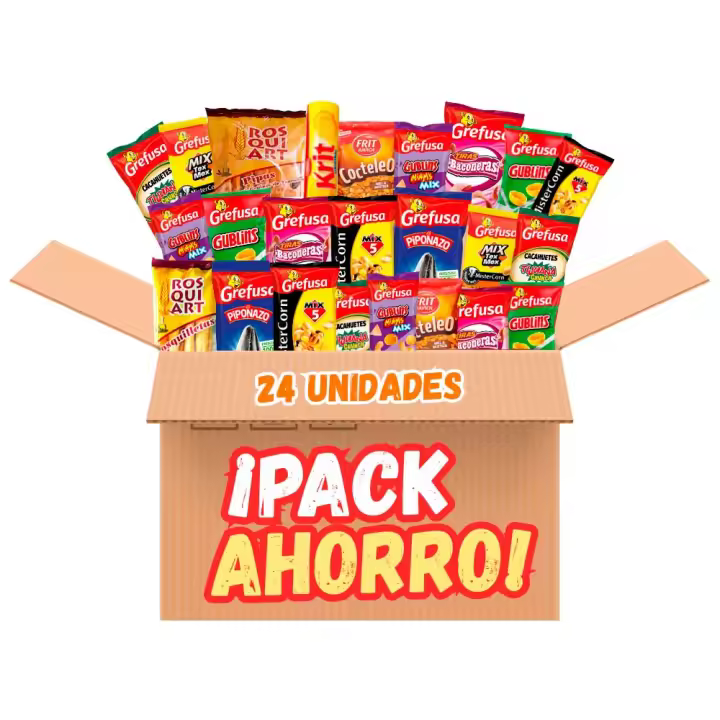 Picoteo Mix - Pack Ahorro de Snacks Variados 24 paquetes - 1