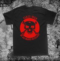 Camiseta De Talla Grande Para Hombres Con Estampado De Guerra Clase Y Anarquía Camiseta De Moda Casual Transpirable Y Ligera Para Todas Las Estaciones - details 1