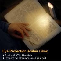 Lámpara Nocturna Recargable USB Plegable Portátil Para Lectura Con Protección Ocular 3 Colores De Luz Y Adjustabilidad De Brillo - details 4