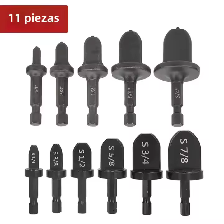 Juego De Herramientas Para Expansión De Tubos Metálicos Y Cobre 11 Piezas Con Mango Hexagonal Herramienta De Flaring Para Aire Acondicionado Y Reparación Eléctrica - 1