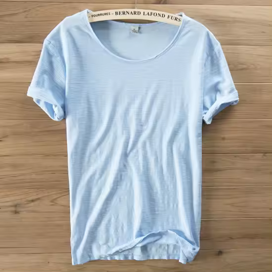 Camiseta De Algodón Suave Para Hombre Verano Estilo Italy Casual Cuello Redondo Manga Corta Transpirable Ropa De Marca - 1
