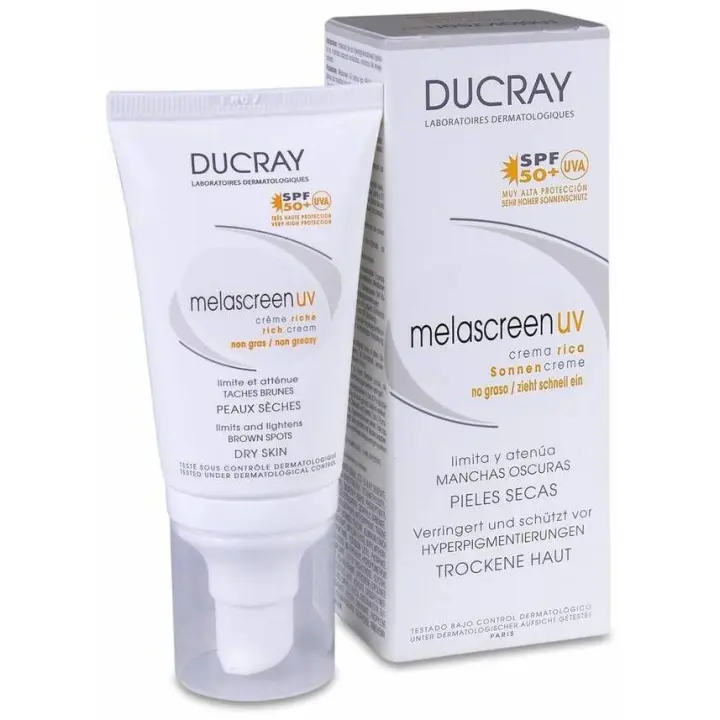 Ducray Melascreen Uv Crema Rica Antimanchas Spf 50+, 40 Ml - 1