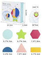 Juegos Educativos De Colores Y Formas Geométricas En Madera Juguete De Razonamiento Lógico De Pila De Figuras Para Niños De 3-6 Años - details 9