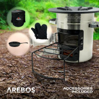 AREBOS Horno Rocket incl. SartÃ©n grill Barbacoa Estufa Rocket Estufa de camping - details 15