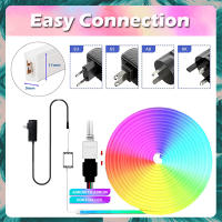 Tira De Lámparas LED Neón Bluetooth RGB 32.8F/10M DC12V Impermeable Para Decoración De Casa Y Exterior Con Varias Colores - details 5