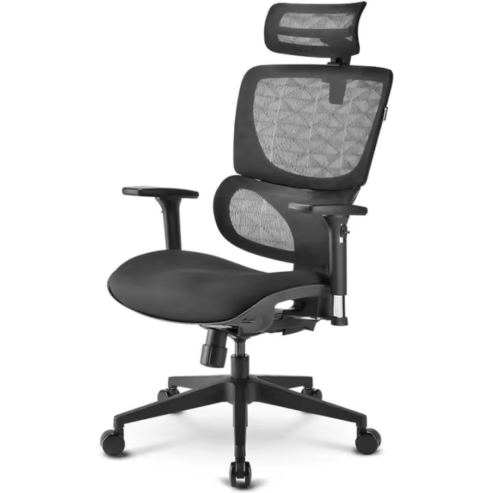 Sharkoon OfficePal C30 (silla de oficina, negra) - 1