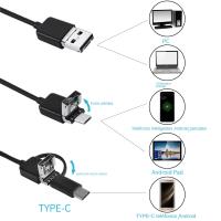 Cámara Endoscópica Android 7MM 3 EN1 Micro USB Tipo C Mini Cámara Impermeable Con LED Para Inspección De Coche Compatible Con HUAWEI XIAOMI PC - details 6