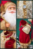 Figura De Santa Claus De Navidad Muñeco De Peluche Hecho a Mano Con Bolsa De Regalos Adornos Para El Hogar Y Decoraciones De Fiesta De Navidad - details 5