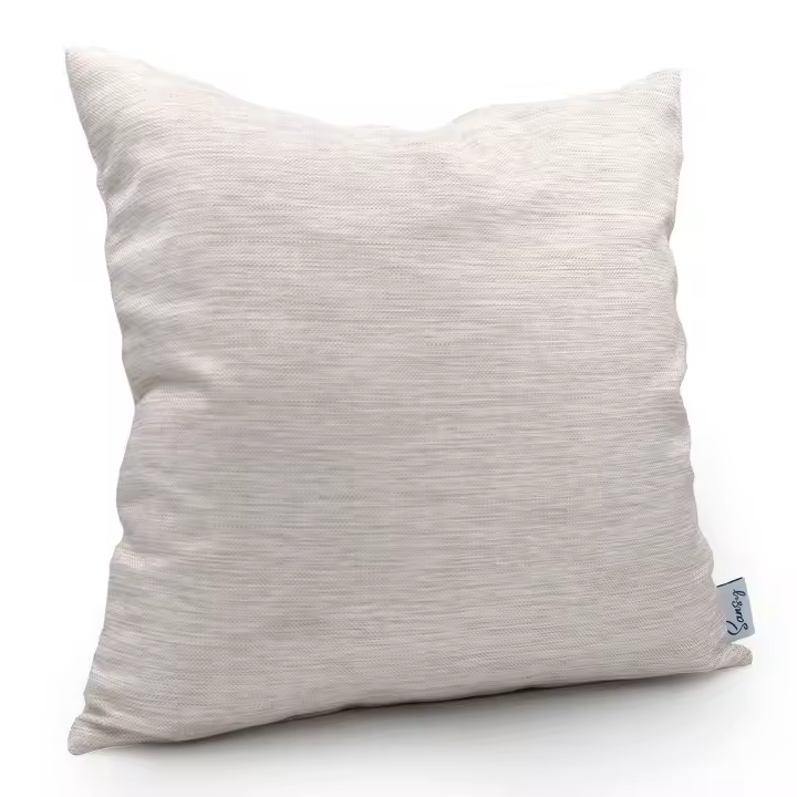 SANSY- Funda de cojín Nomad Ari en color Natural. 50x50. Poliéster. Fabricado en España - 1