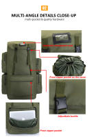 Mochila Táctica Grande De Viaje Para Camping Y Senderismo 110L 130L Bolsa De Hombro Militar Multifuncional Para Hombres Bolsa De Viaje Exterior - details 5