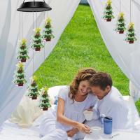 Lámpara Decorativa Solar Para Jardín Navidad Con Campana De Viento Y Luz UV 6 LED Exterior Para Patio Balcon Decoración Hogar - details 3