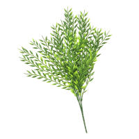 1pc Decoración De Interiores Hoja De Sauce Simulada Adorno Floral Falso Planta Verde Artificial Vínculo Verde Colgante Para El Hogar - details 0