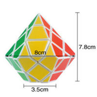 Diansheng Cubo De Magia Diamante Hexagonal Dipyramid Juguete Educativo Para Niños Forma 3x3x3 Desafío Mental Mini Cubo Extraño - details 6