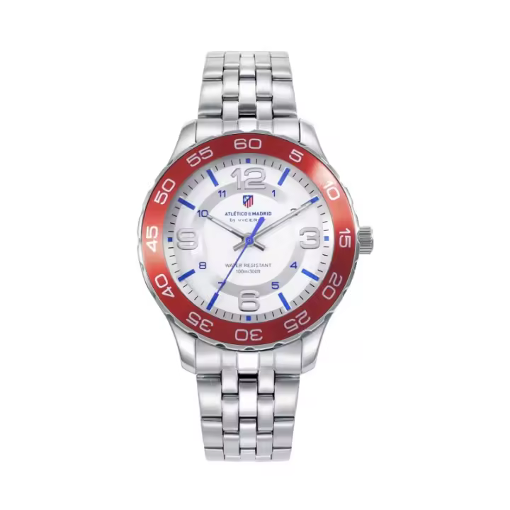 Reloj Atlético de Madrid 41140-05 - Acero, Deportivo, 38 mm, Bisel Rojo - 1