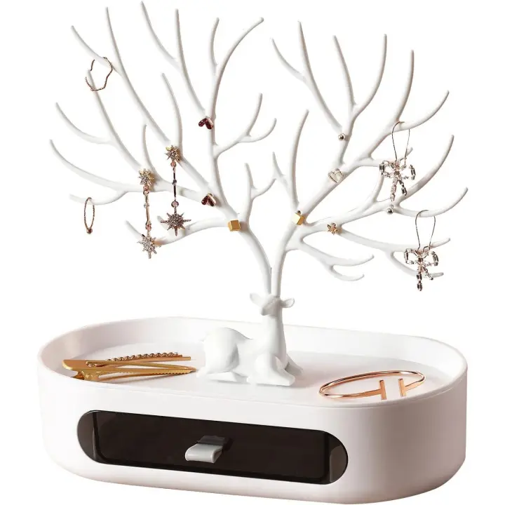 Organizador de collares, joyero con cajones, regalo de Navidad perfecto para mujeres - 1