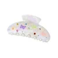 Cepillo De Pelo Elegante De Acrílico Con Mariposa De Rhinestone Para Cabello Grueso Y Rizado Grip Fuerte Adecuado Para Mujeres - details 5