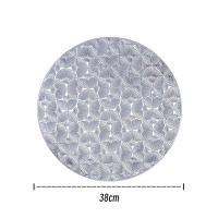 Mantelera De PVC Estilo Moderno Con Flor Dorada Cojín De Aislamiento Resistente Al Calor Para Hogar Navidad Decoración De Mesa Y Tazas - details 0