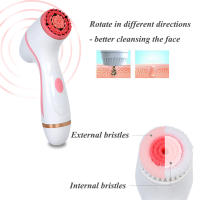 Limpieza Facial Sonic Espuma Máquina De Spa Galvanica Set De Cepillo Para Piel Limpieza Profunda Eliminación De Quistes Set De Cepillo De Limpieza Facial - details 13