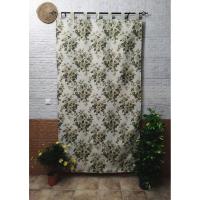 Mercatienda.es Cortinas de Calle confeccionada travillas Rústicas Alpujarras Jacquard - Diseño Flor Clásica , 140x260cm. - details 0