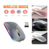 Ratón Inalámbrico Bluetooth 2.4Ghz Recargable Silencioso Con Iluminación LED USB Para Gaming 1600DPI Ratón Para PC Laptop - details 6