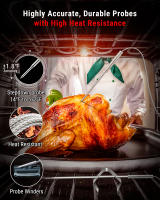 Termómetro Digital ThermoPro TP826B Con Retroiluminación Y Probes Para Carne 150M Alcance Inalámbrico Para Barbacoa Horno Cocina - details 2