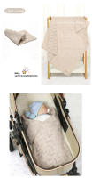 Mantas de Algodón tejadas para Bebe, cochecito para recién nasido, envoltura para envolver, Fashion a Cuadros sólidos, ropa de Cama para Niño y Niña, colcha calada de - details 11
