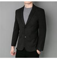 Chaqueta De Lana Elegante Para Hombre Estilo Coreano Británico Versión Sencilla De Color Sólido Para Bodas Y Trabajo Chaqueta De Negocios Con Mangas Largas - details 19