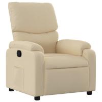 vidaXL Sillón reclinable de tela Gris claro, Gris oscuro, Negro Sillon Dormitorio Sillon Comodos Silla Relax Sillón Sofá - details 3
