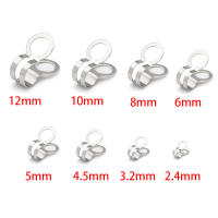 50pcs Conector De Cadena De Bolas De Acero Inoxidable Con Anillo Doble Para DIY Hecho a Mano Joyería De Cadenas De Bolas Adecuado Para 2.4/3.2/4.5/5mm - details 0