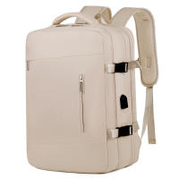 Bolsa de viaje expandible de gran capacidad con varios colores disponibles para computadora portátil de viaje, mochipa para Pareja with Carga USB para helbres y Mujeres. - details 6