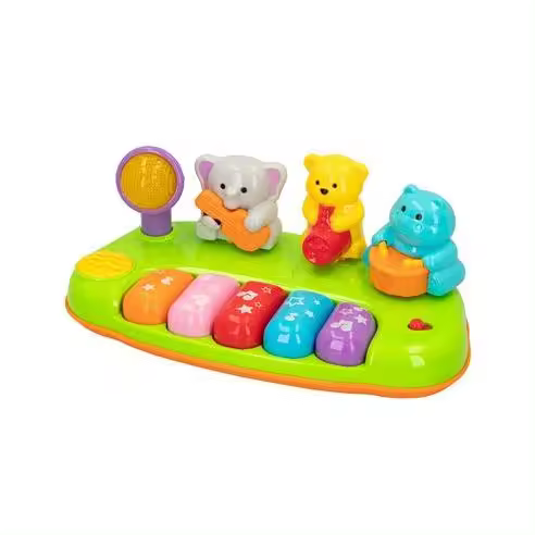 Color Baby Piano - Winfun: Animales de la Jungla Luz y Sonido - Juguete Musical para Bebés - 1