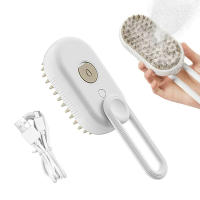 Cepillo De Aseo Eléctrico Para Perros Y Gatos 3 En 1 Con Vapor Para Masaje Y Eliminación De Enredos Y Pelo Suelto Cepillo De Peluquería Para Mascotas - details 3