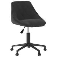 vidaXL Silla de comedor giratoria de terciopelo en color Negro/Azul/Gris oscuro | cómodas modernas ergonómicas para comedor cocina salón hogar - details 0