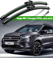 Limpia Parabrisas Delantero Puntas De Limpieza Inteligentes Para Ford Kuga MK 2 Escape C520 2012-2018 Plegable Natural Goma Negro Y Verde Accesorios De Ventanas - details 0
