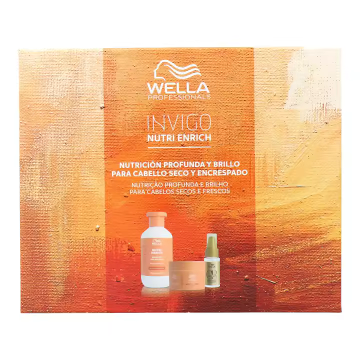 Wella pack nutritivo enrich champu + mascarilla + aceite, invigo nutri-enrich caja de regalo - 1