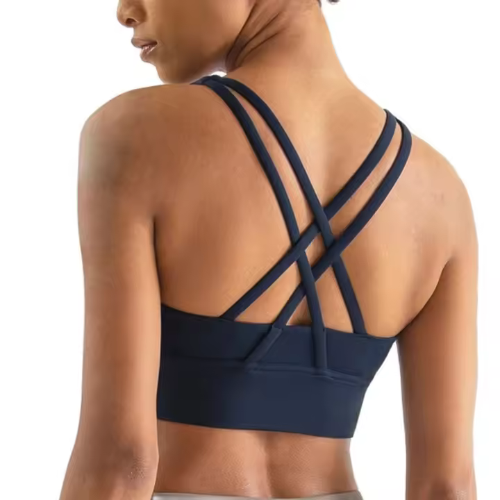 Deportiva Para Mujer Sujetador De Yoga Top De Camiseta Alta Absorción Respirable Deporte Fitness Running Gimnasio Ropa Deportiva - 1