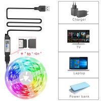 Tiras LED RGB 5050 Con Control Remoto Bluetooth Y Sync Musica Para Decoración De Habitaciones Y TV Tiras Flexibles De Luces Para El Hogar - details 6