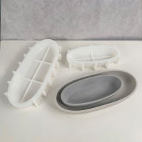 Molde De Silicona Para Vela De Barco Oval Y Caja De Cimento Jarra De Velas Herramientas Para DIY Decoración Del Hogar Regalos Almacenamiento De Joyería - details 4