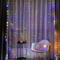 Luces LED De Cortina 3 Metros Con Control Remoto USB Guirnalda De Navidad Para Decoración De Hogar Y Dormitorio - details 12