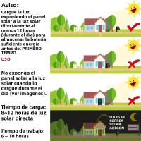 Cadenas De Luces Solares De 5M Con 20LED Para Exterior Impermeables 8 Modos Operadas Con Batería Decoración De Jardín Y Fiesta De Navidad Flor De Cerezo - details 10