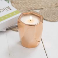 Vela con madera de pino, vela de soja natural para el invierno y el hogar, 65 horas de tiempo de combustión, oferta de olla de cerámica, 285G - details 2