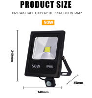 Lámpara De Inundación LED Con Sensor De Movimiento IP65 Impermeable 10W 30W 50W 220V Luz De Punto Exterior Al Aire Libre Reflector De Lámpara - details 2
