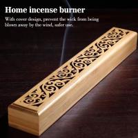 Portaencensas De Bambú Estilo Japonés Ecológico Natural Atrae La Ceniza Soporte Para Incienso Anti-Ash Sin Químicos Peligrosos - details 3