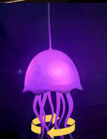 Lámpara De Noche Flotante Controlada Por Voz Con 72 Colores Cambiantes Y Sensing Ambiental Jellyfish LED Para Decoración - details 6