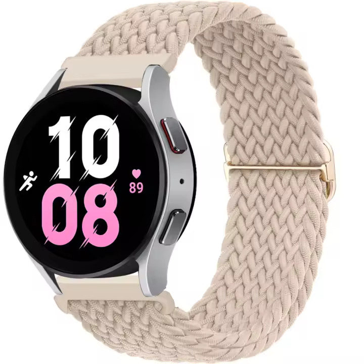 Correa Elástica Tejida 20mm Para Samsung Galaxy Watch 4 Classic/5 Pro/46mm/3/Active 2/s3 Huawei Watch GT 2e pro Banda Solo - 1