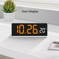 Reloj De Alarma Digital Con Control De Voz LED Temporal Modo Noche USB Always on Snooze 2 Alarma 12/24H DST Reloj De Mesa Moderno - details 9