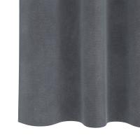 Cortinas opacas vidaXL con cinta superior 2 pcs de terciopelo gris claro - details 4