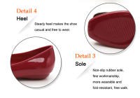 Sandalias De Gel Para Mujer Verano Casual Impermeables Antideslizantes Con Hebilla Cuadrada Para Trabajo Zapatos Planos Sin Plataforma - details 4