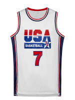 Camiseta De Baloncesto Para Hombres USA#7 Transpirable Cuello Redondo Deportiva Sin Mangas Uniforme De Entrenamiento Para Niños Nuevo Diseño Tops - details 1